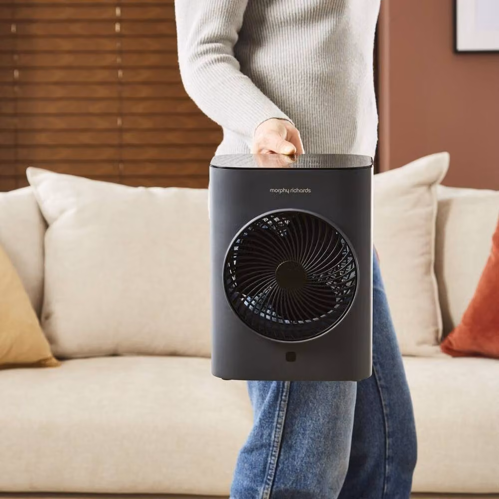 Morphy Richards 2kW Freestanding Fan Heater with Remote Control and Thermostat, Grey – 8