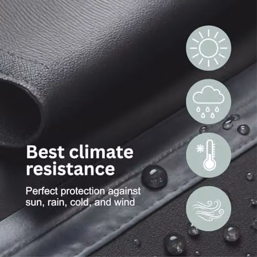 Home Source Duracover Large Waterproof Polyester BBQ Grill Protector in Grey, W/D/H: 110 x 90 x 60 cm – 4