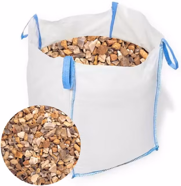 Unbranded 20mm Golden Gravel Bulk Bag 800kg - Gold