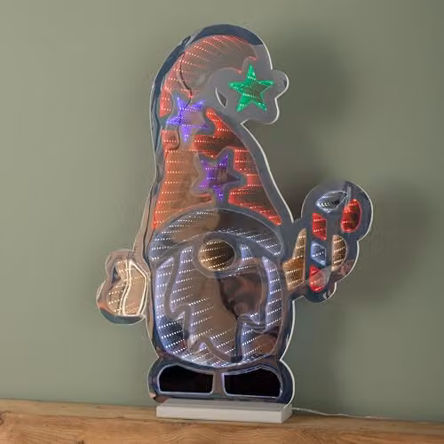 Samuel Alexander 60cm Light up Christmas Gonk with Candy Cane Infinity Decoration with LEDs in Red, Green, White and Multicolour – 2