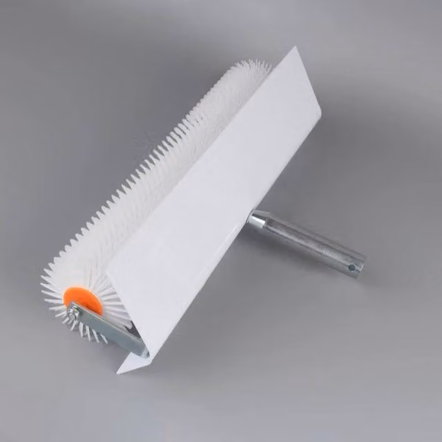 FLAVORA White Spiked Lawn Aeration Roller with 21mm Spikes, W/D/H: 50 x 9 x 9 cm