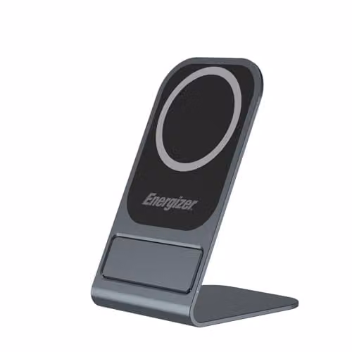 Energizer Black QI Wireless Charging Stand 15W with USB-C