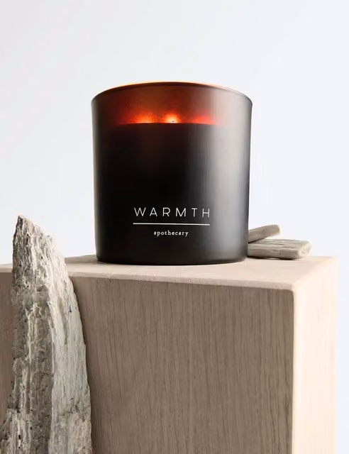 Apothecary Warmth 3 Wick Amber and Black Scented Candle