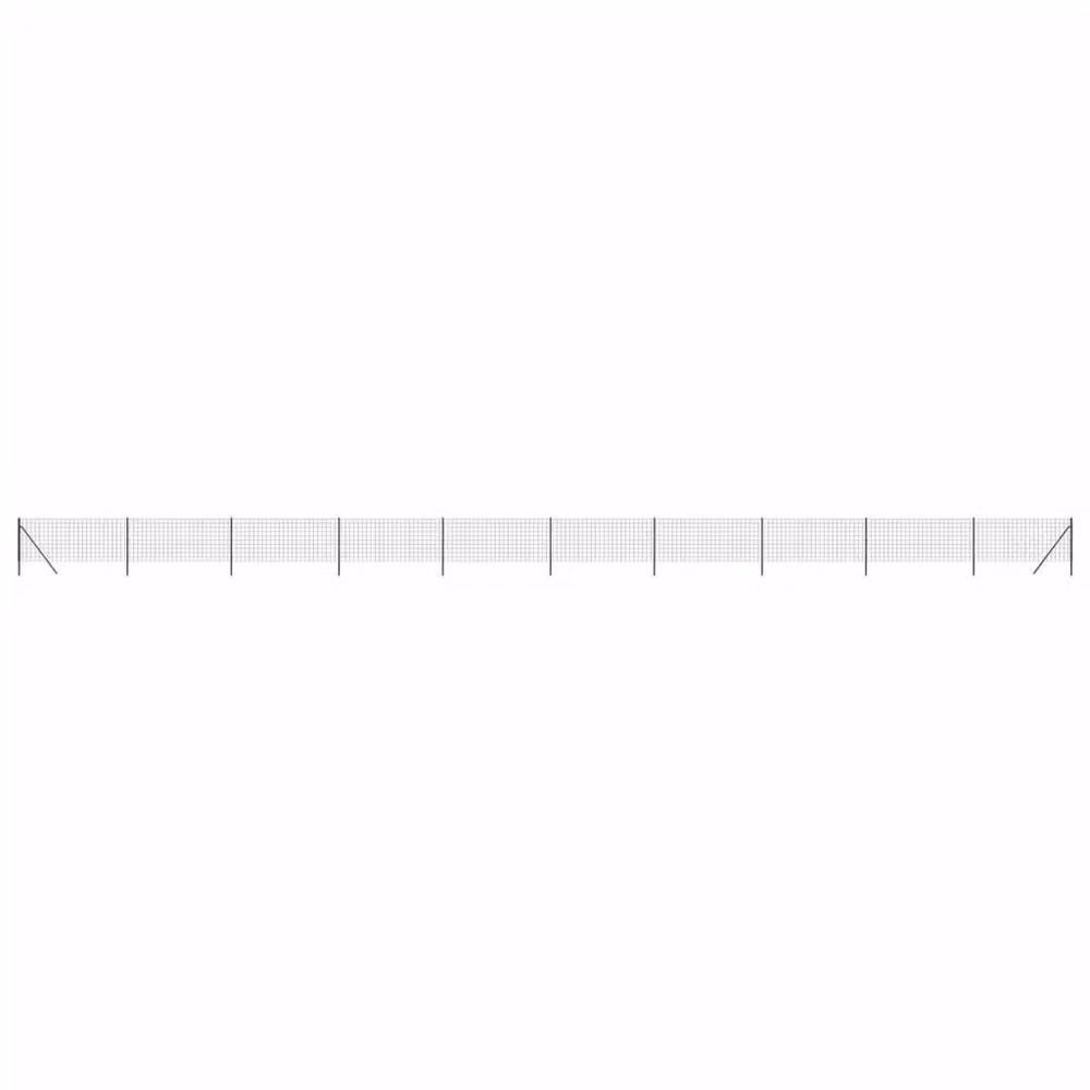 Berkfield Home Durable PVC-Coated Galvanised Steel Wire Mesh Fence in Anthracite Black, H: 0.8 m x W: 25 m – 2
