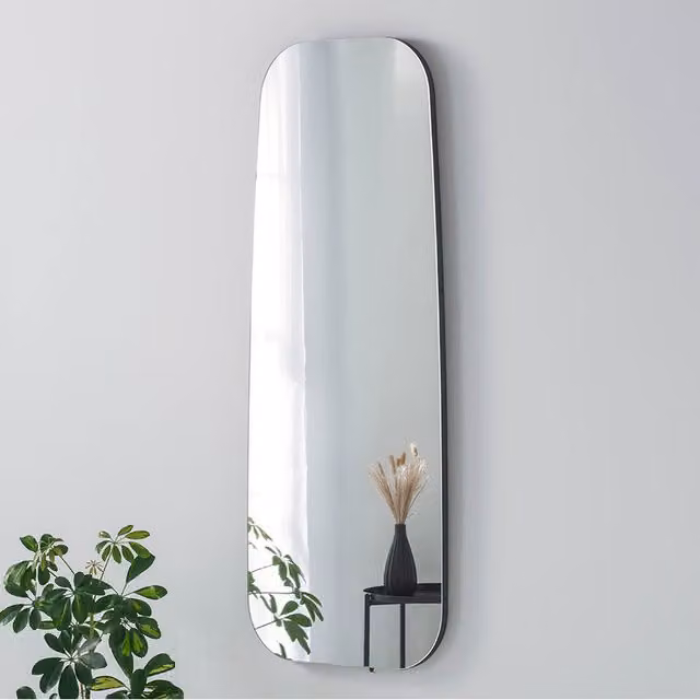 Yearn Hoxton Frameless Organic Mirror in Black