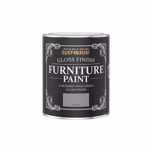 Rust-Oleum Gloss Furniture and Skirting Board Paint, Mid-Anthracite Grey, 750ml – 3