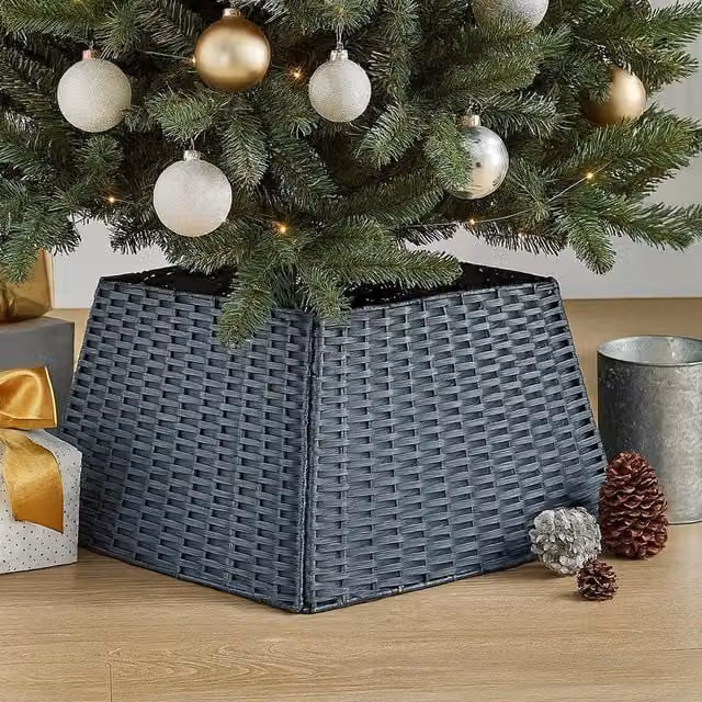 Voltico Folding Christmas Tree Skirt Light Grey / Dark Grey, Diameter: 45 cm