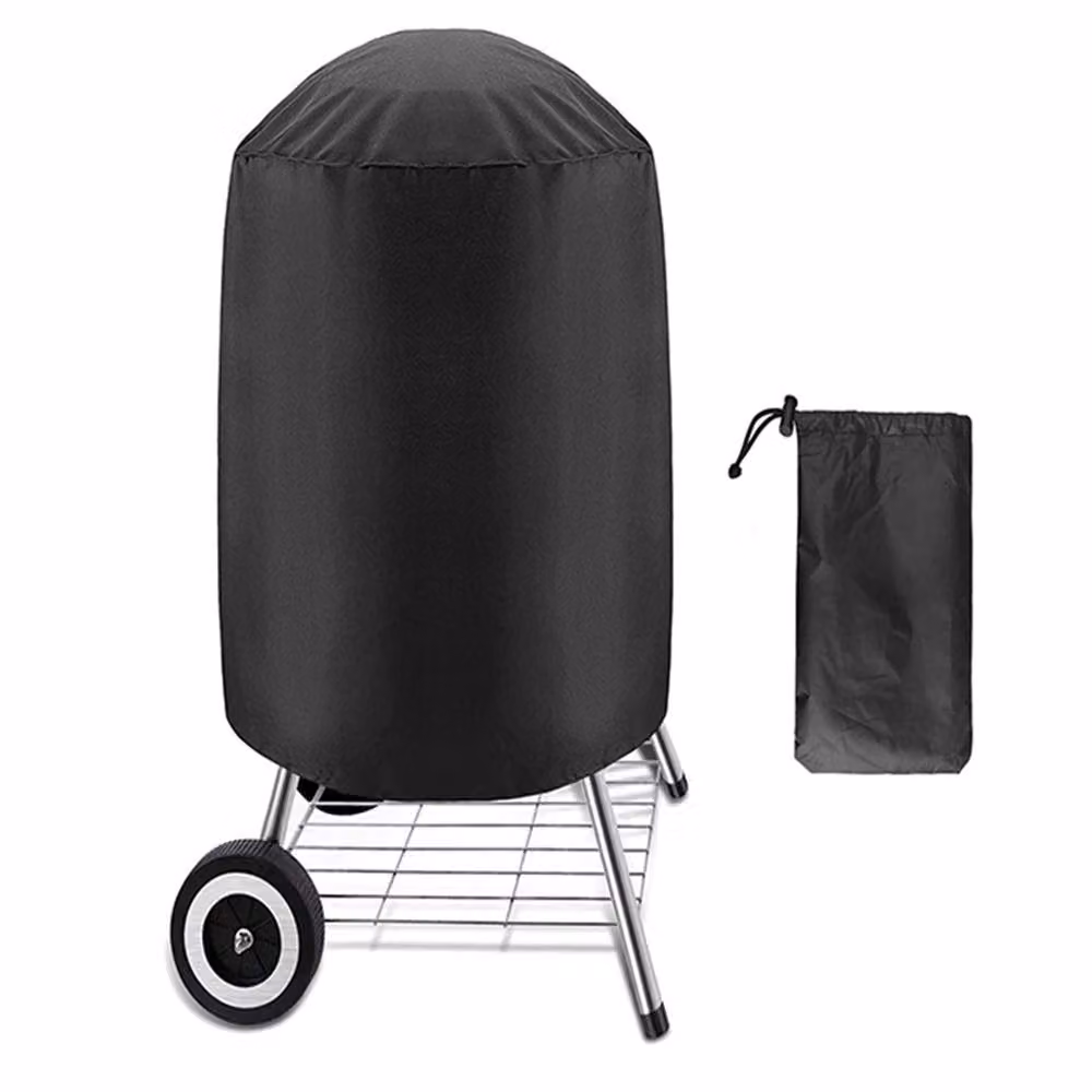 Gr8 Garden Portable 18 inch Black Charcoal Kettle BBQ Grill with Cover and Wheels – 3