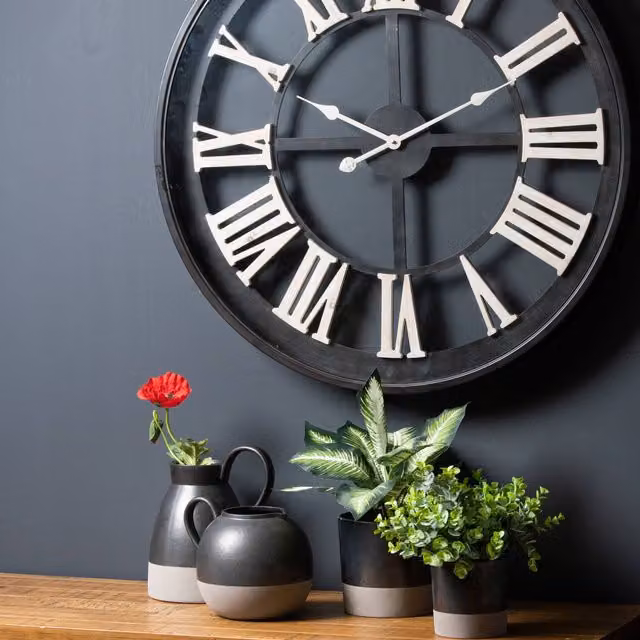 KDMK Minimalist Ceramic Tabletop Planter in Grey