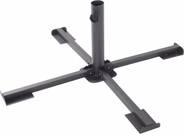 Lifeideas Foldable Metal Parasol Base in Black