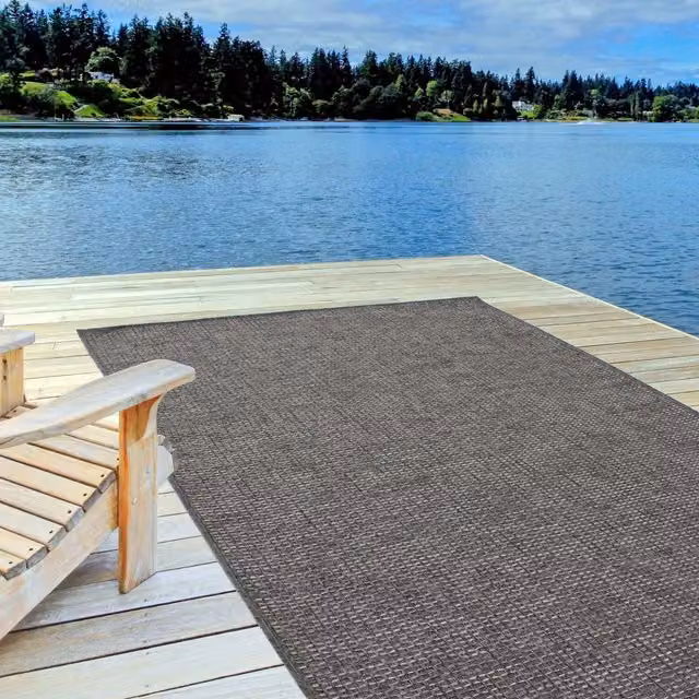 The Rugs Magic Collection Striped Outdoor Rug, Grey, W: 200 cm, D: 290 cm