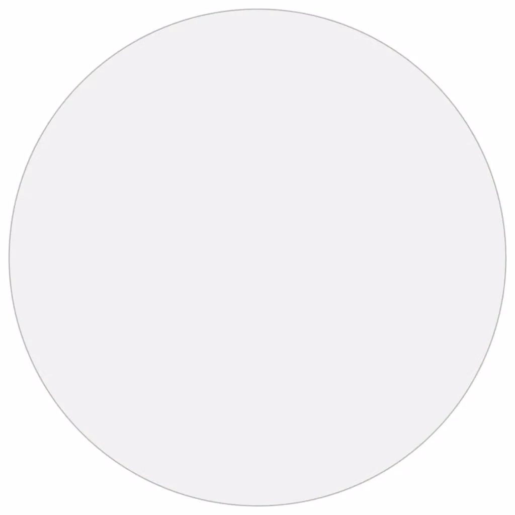 Berkfield Home Matte PVC Table Protector, Multicolour, Diameter: 90 cm, Thickness: 2 mm – 2