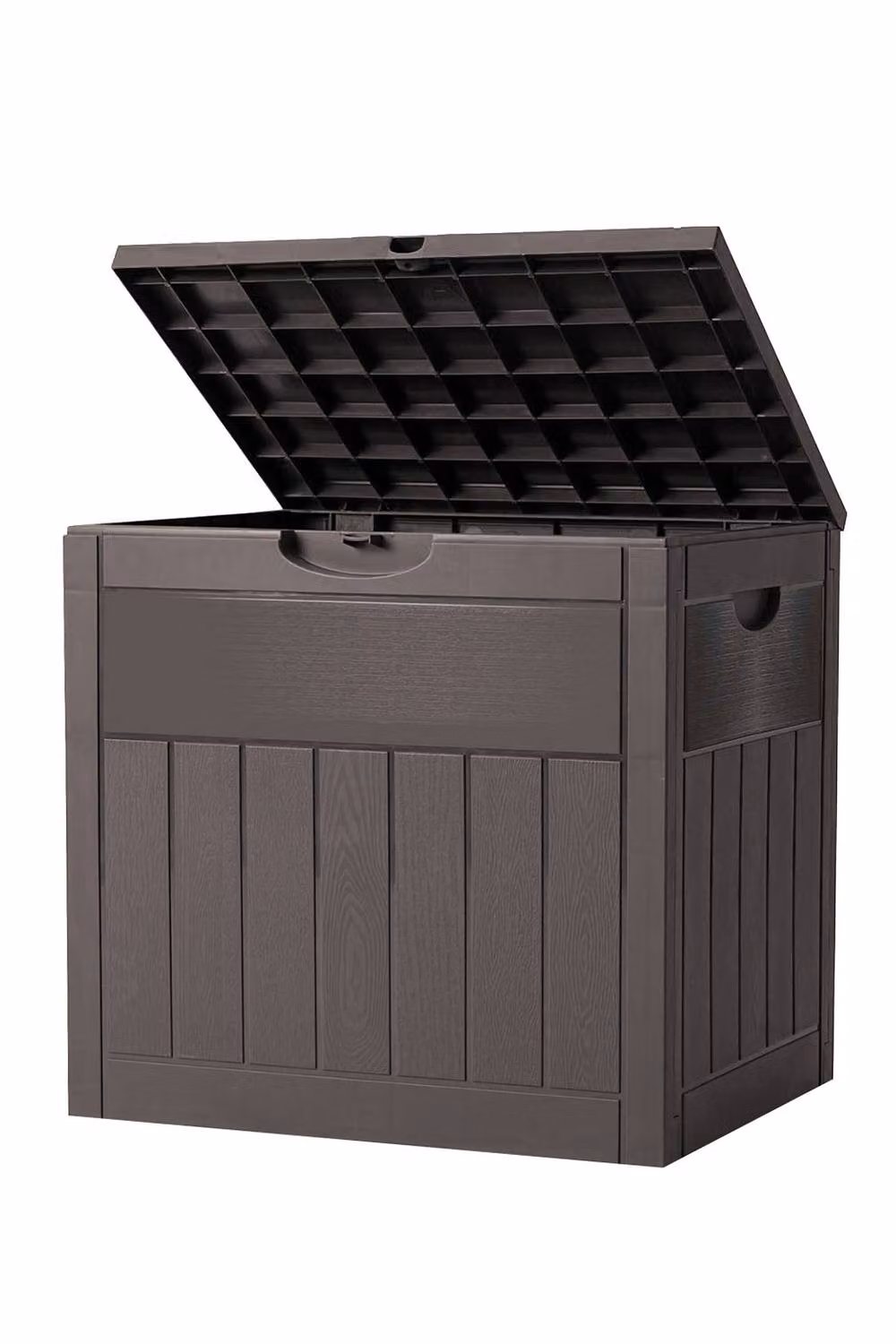 Garden Sanctuary 126L Brown Plastic Garden Storage Box with Combination Padlock – 5