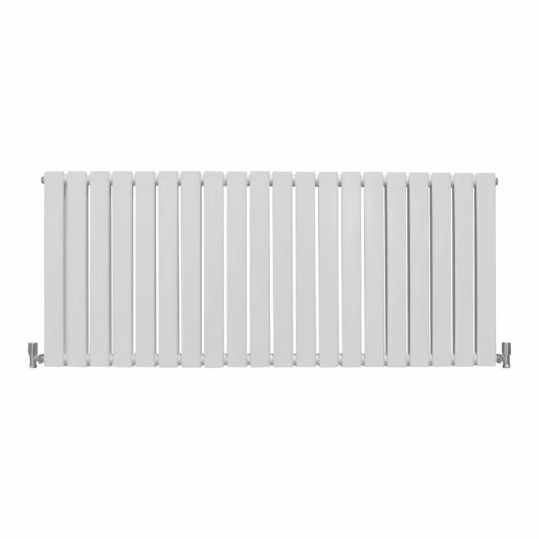Monstershop Designer Flat Panel Steel Radiator in Gloss White, W/H: 140 x 60 cm