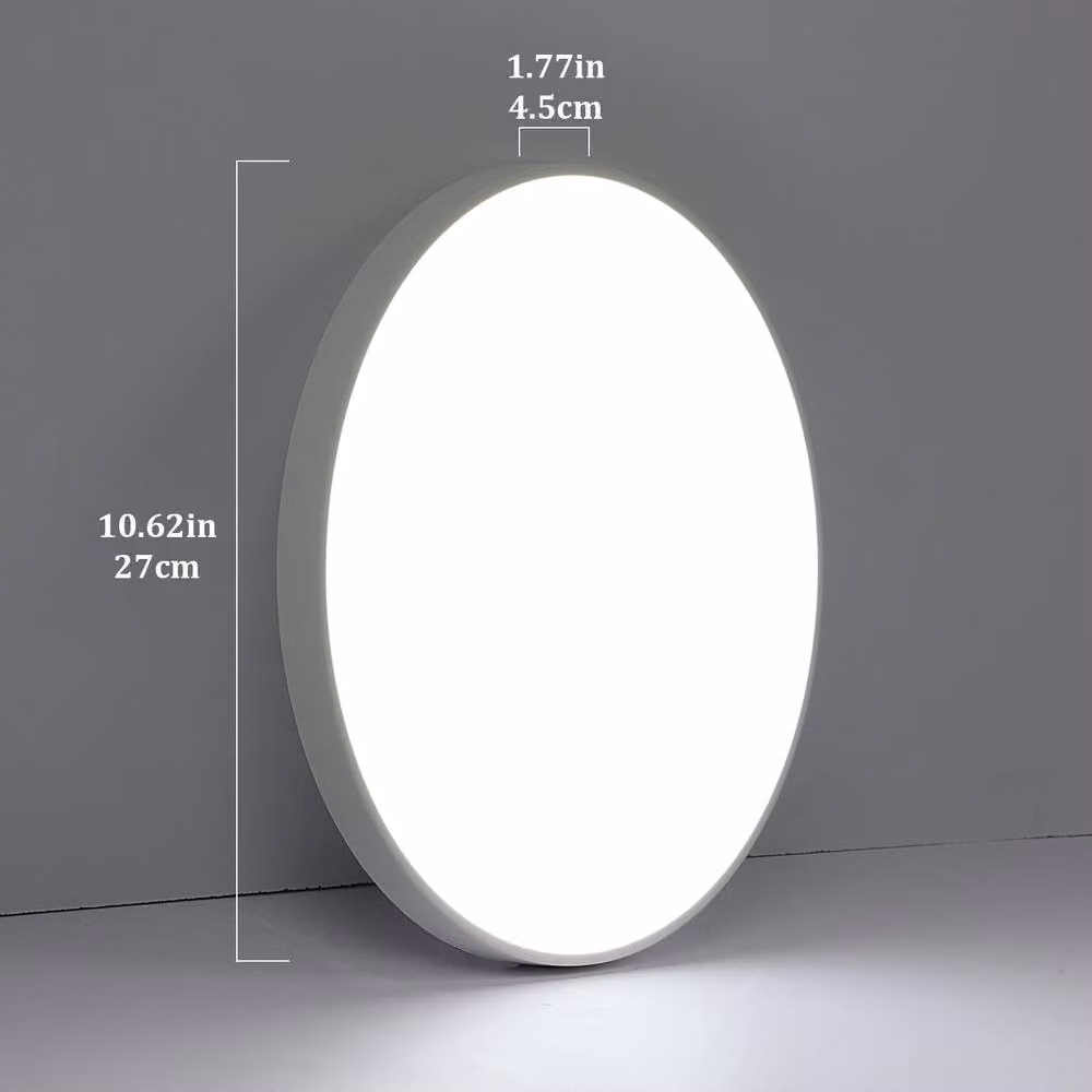 Pheashine White Round LED Ceiling Light, 24W, 6500K Cool White, Flush Mount Lamp – 2