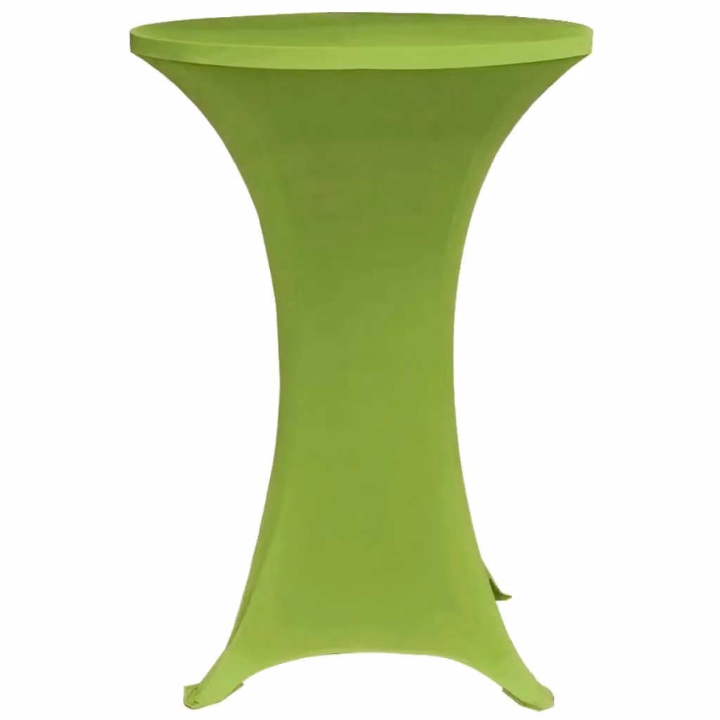 Berkfield Home Stretch Tablecloth Set of 2, Round, Green, Diameter: 60 cm – 2