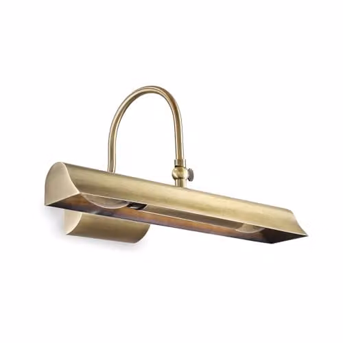 Ideal Lux RETRO AP2-144917 Rectangular Bronze and Gold Wall Light