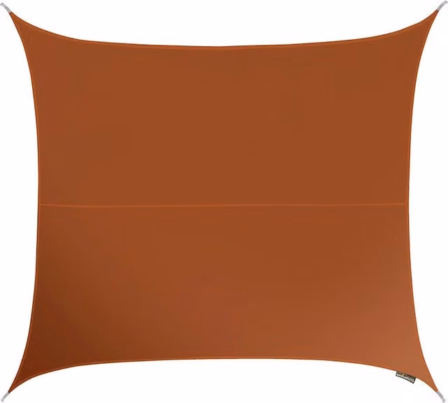 Kookaburra Square Water Resistant Sun Shade Sail, Orange, W x W: 300 x 300 cm