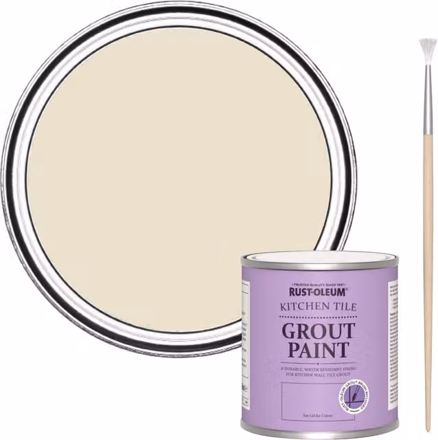 Rust-Oleum Kitchen Grout Paint in Longsands Beige, 250ml