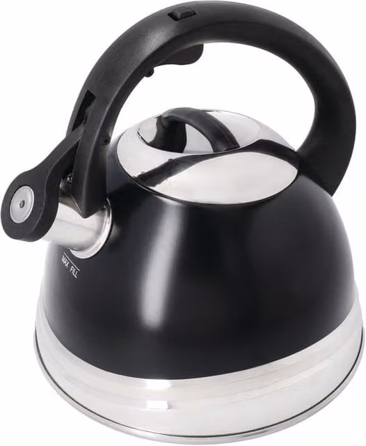 La Cafetiere Induction-Safe Enamel Stovetop Kettle in Black – 1