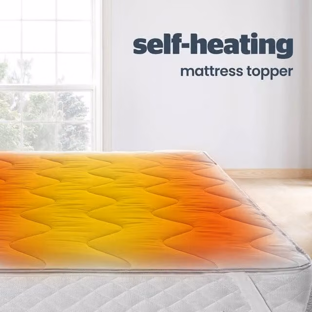 Velosso Thermal Insulated Mattress Topper, White, W/D/H: 90 x 200 cm