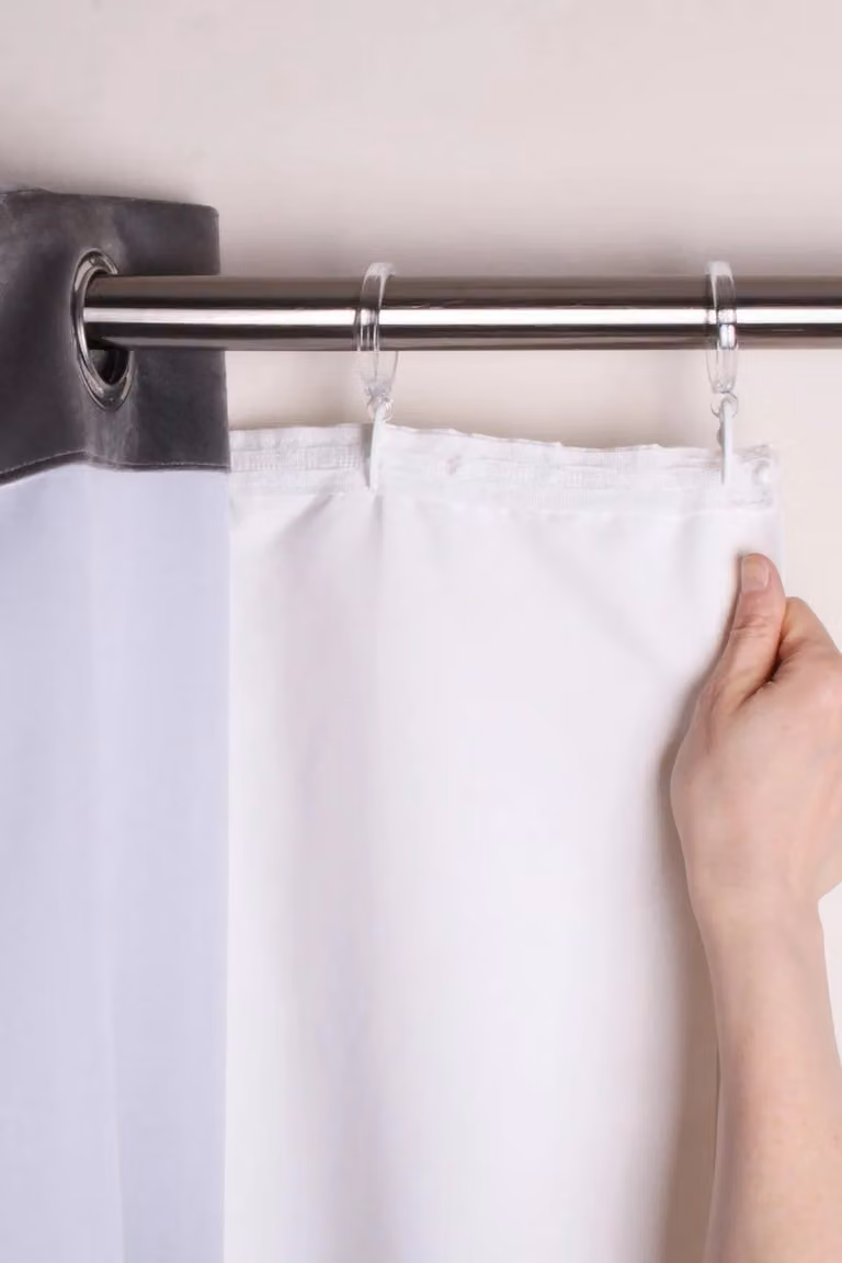 Fusion White Eyelet Blackout Curtains, Thermal Insulating and Sound Dampening, Width: 167 cm, Height: 183 cm
