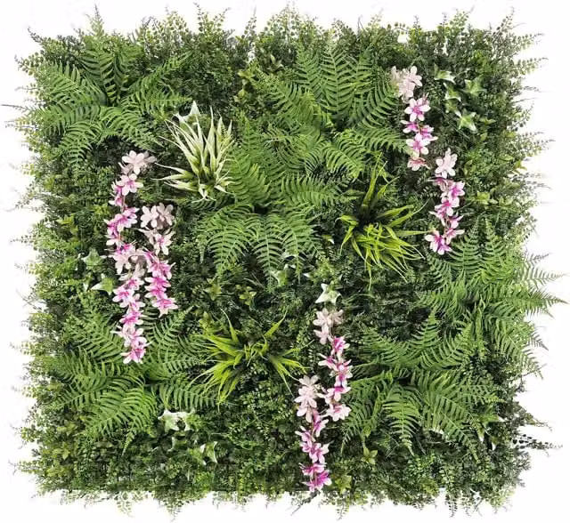 Gladebloom Ark Mat Artificial Living Wall Panels, Green, W: 100 cm x H: 100 cm