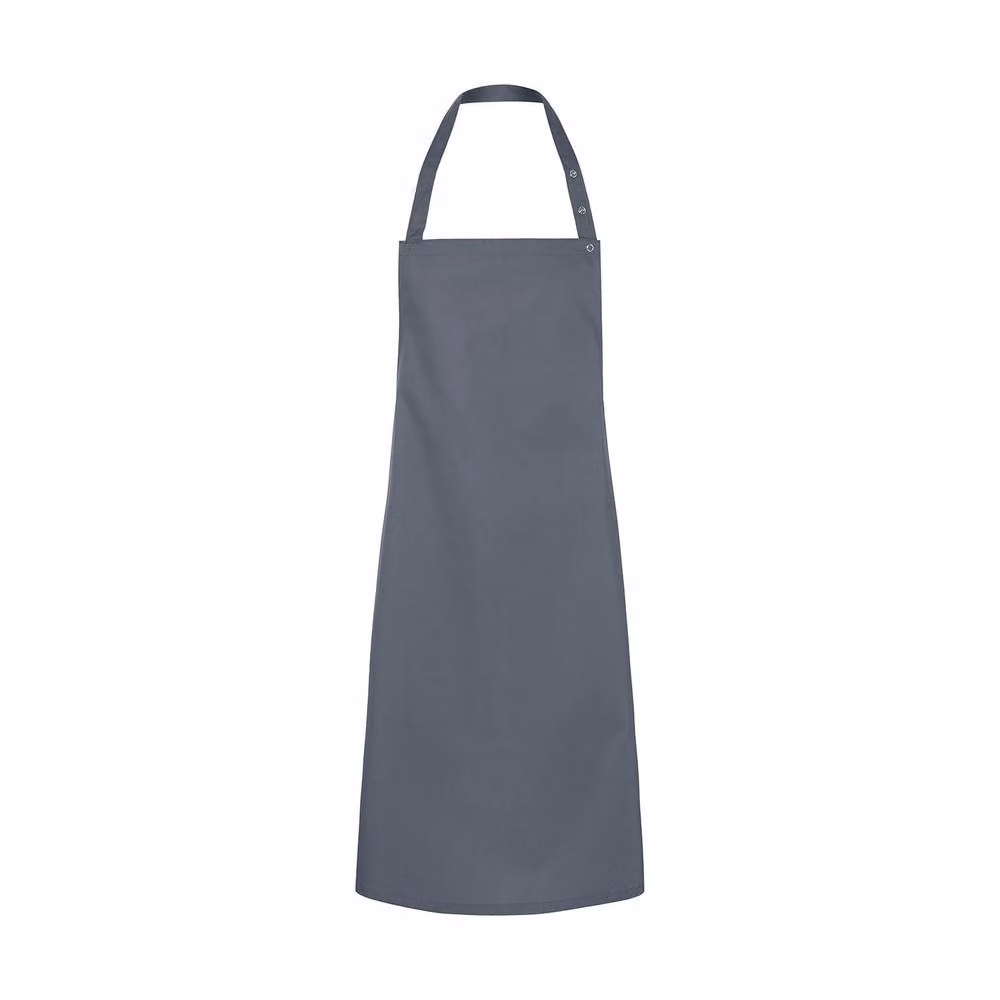 Karlowsky Santorini Press Stud Bib Apron in Dark Grey – 2