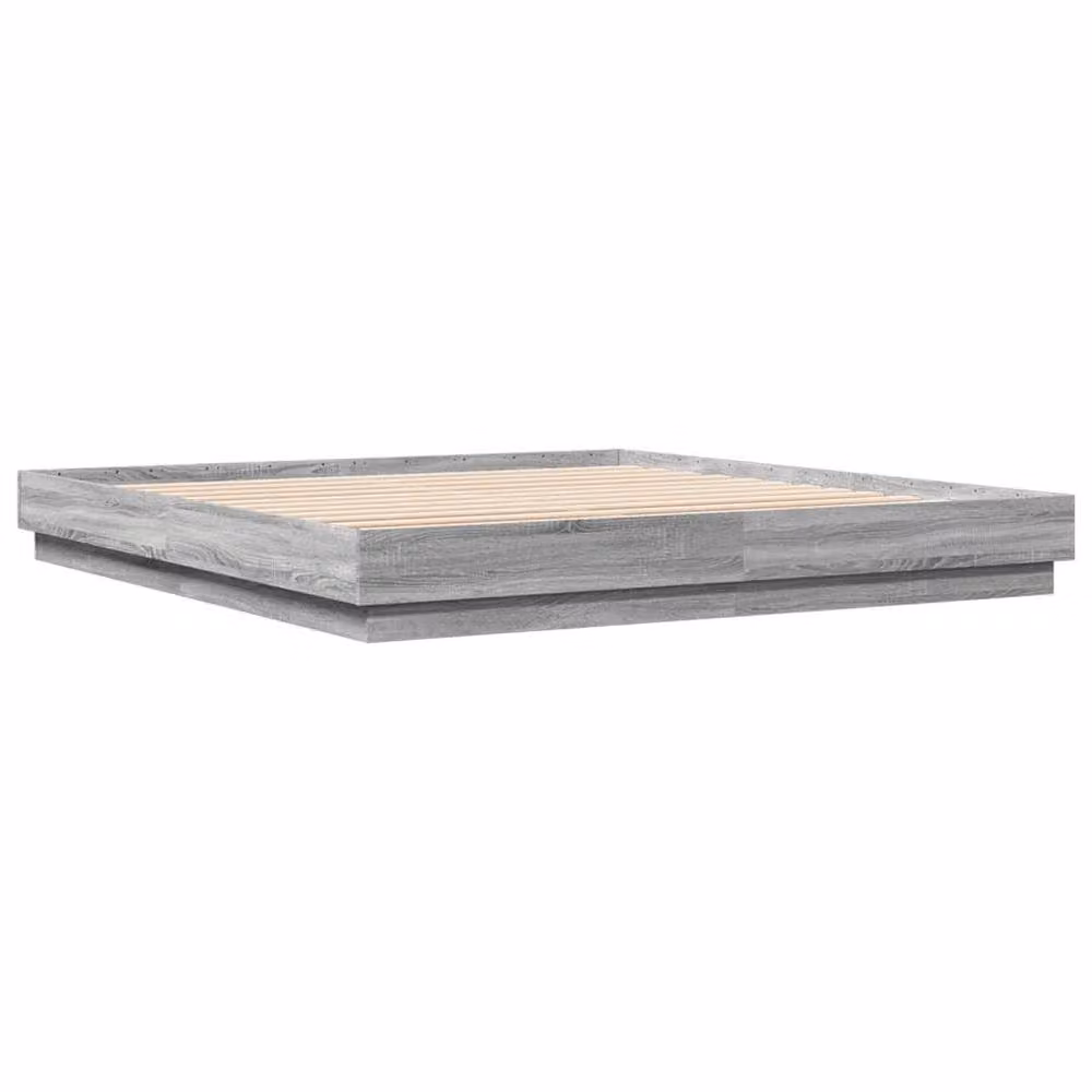Berkfield Home Super King Bed Frame in Grey Sonoma, W/D/H: 180 x 200 cm – 3