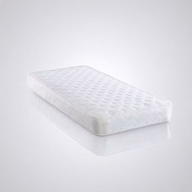Direct Furniture Suppliers 3FT Single Economy Bonnell Open Coil Spring Mattress, White, H 17 cm, W 90 cm, D 190 cm