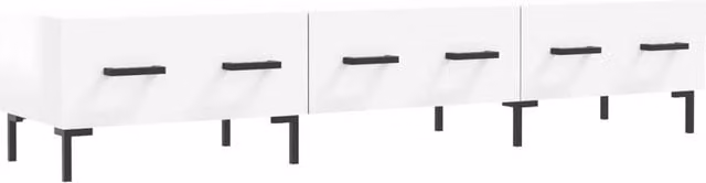 Berkfield Home High Gloss White Modern TV Cabinet W/D/H: 150 x 36 x 30 cm