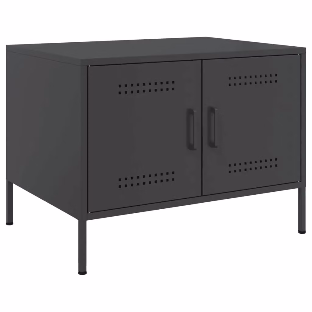 Berkfield Home Industrial Black Metal Coffee Table W: 68 cm, D: 50 cm, H: 50.5 cm – 2