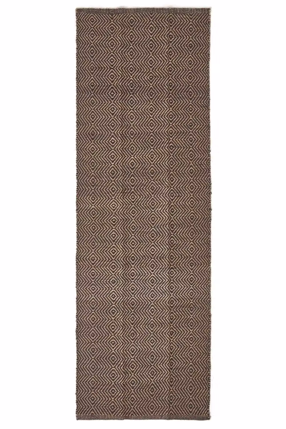 Homescapes Black Geometric Woven Jute Rug, W/D/H: 66 x 200 cm – 2