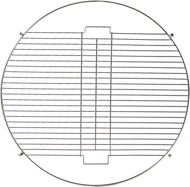 Harbour Housewares Grey Metal Fire Pit BBQ Grill with Steel Mesh Cooking Grill, Diameter: 72.5 cm
