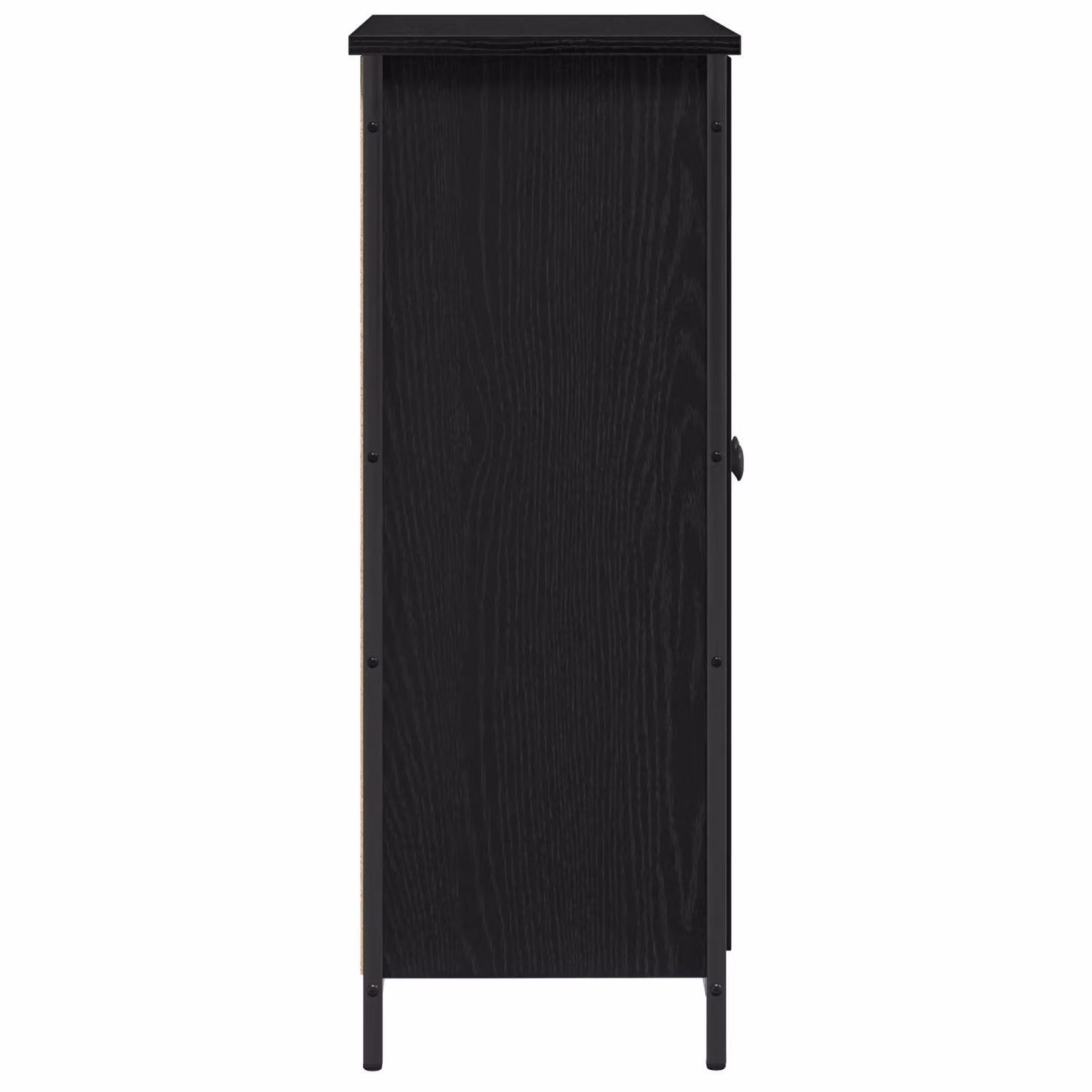 Berkfield Home Modern Black Oak Sideboard in MDF and Metal, W/D/H: 70 x 30 x 80 cm – 3