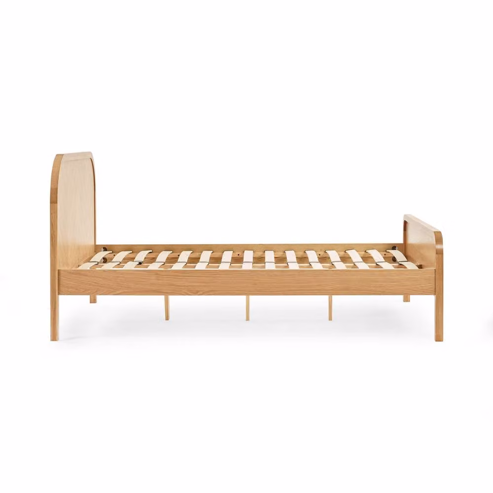 Cheshire Crimson Oak Chevron Bed in Brown, King Size (150 x 200 cm) – 3