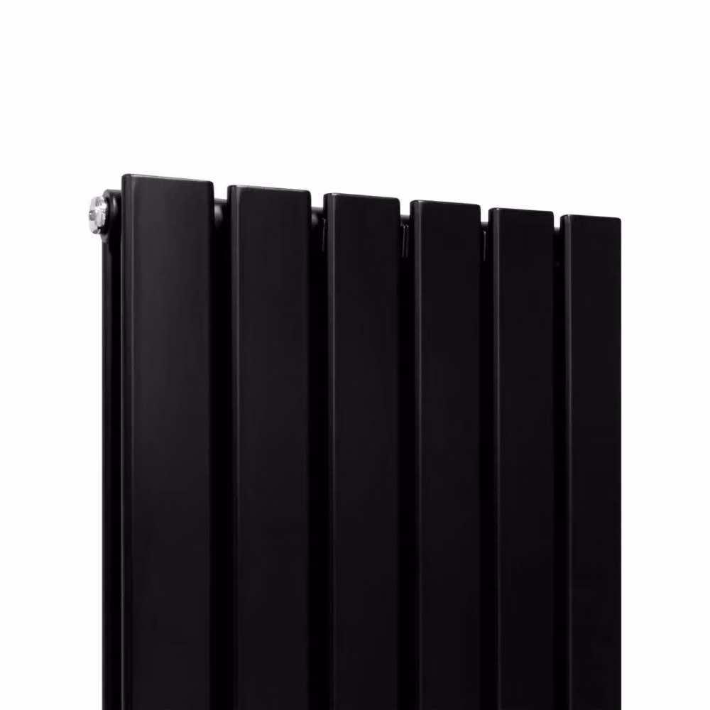 Monstershop Designer Flat Panel Steel Radiator in Black, W: 160 cm, H: 42 cm – 3