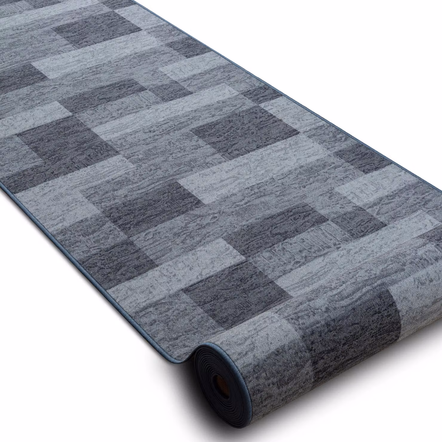 RugsX Icona Anti-Slip Geometric Runner in Grey, W/D: 100 x 240 cm – 2