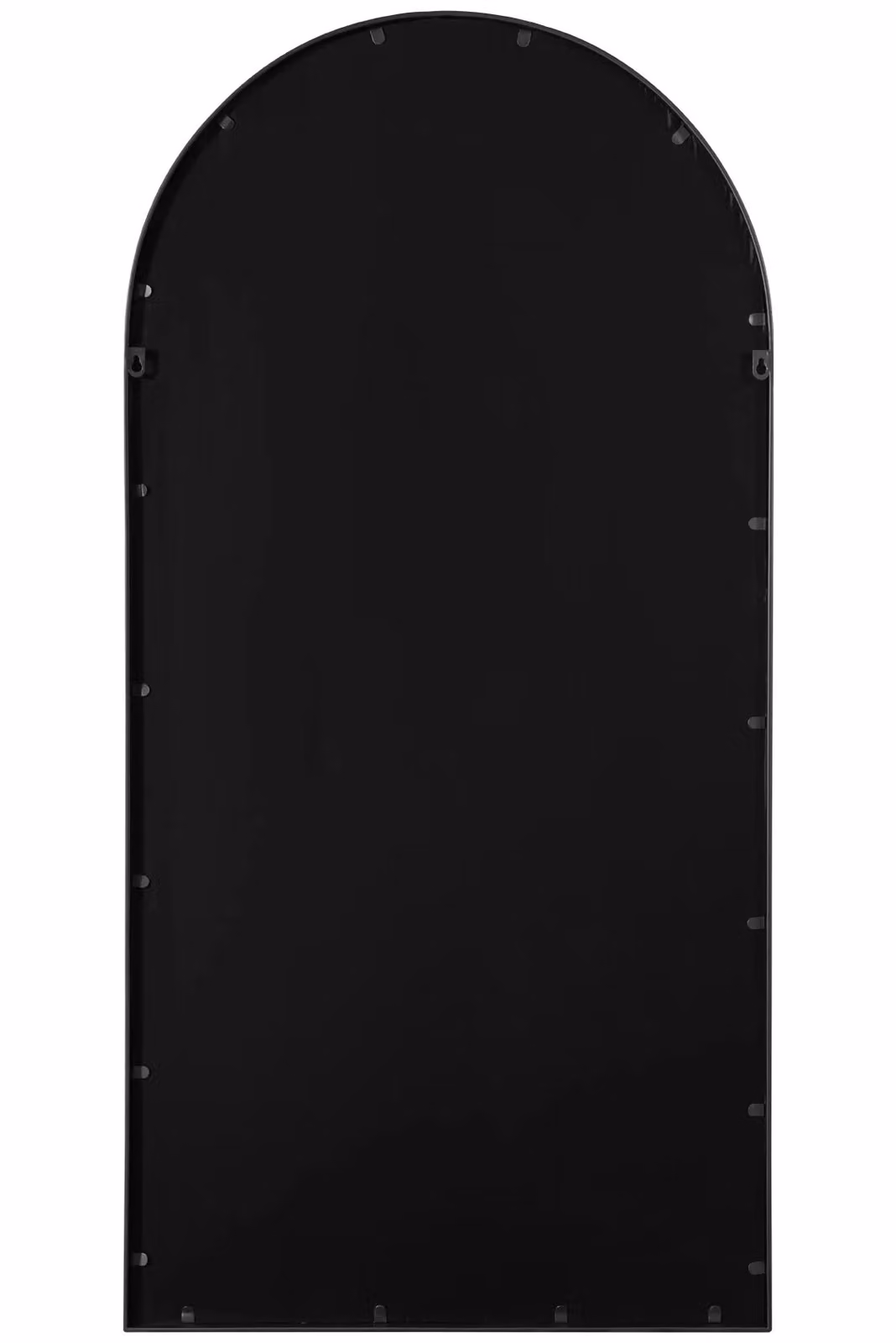 MirrorOutlet Black Framed Arched Leaner or Wall Mirror, W: 70 cm, H: 140 cm – 3