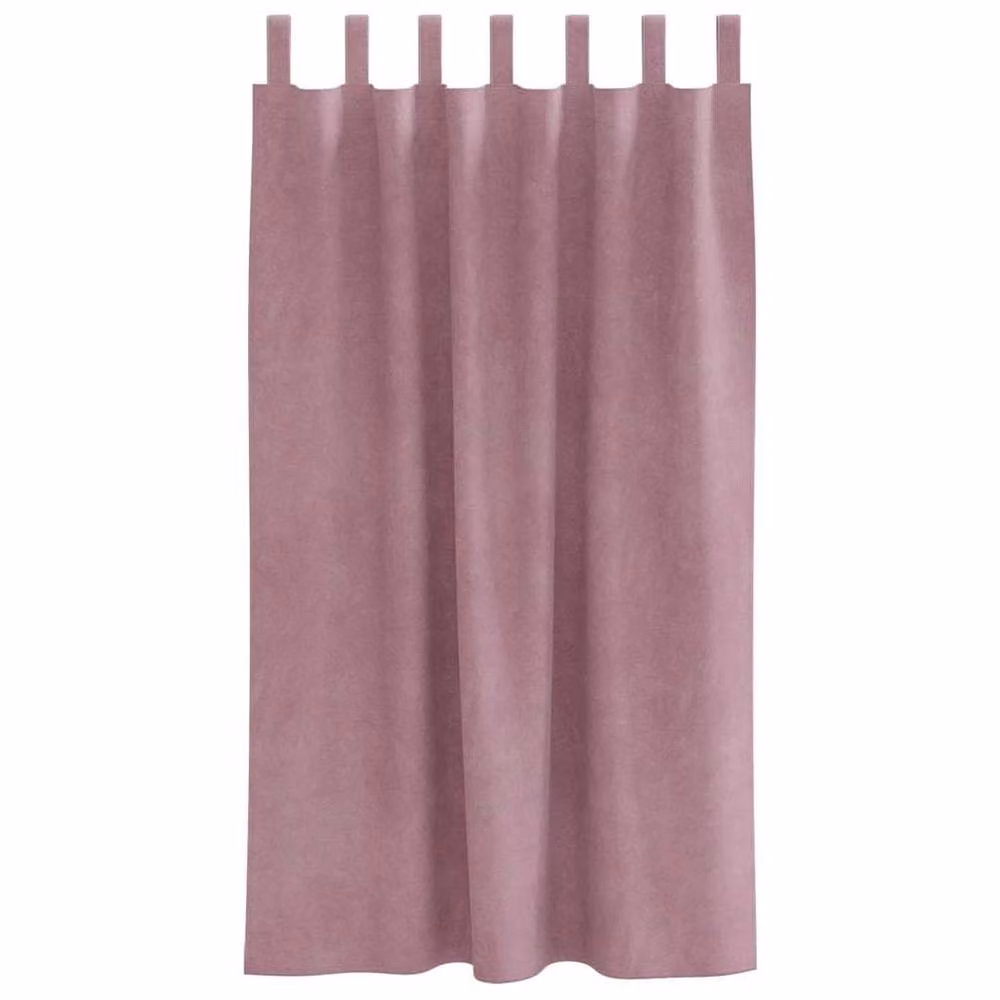 Berkfield Home Modern Pink Polyester Fabric Panel Curtains W: 140 cm, H: 175 cm – 3