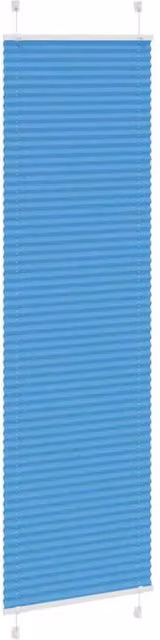 Berkfield Home Single Pleat Blue Polyester Fabric Blind W: 65 cm, H: 200 cm – 1