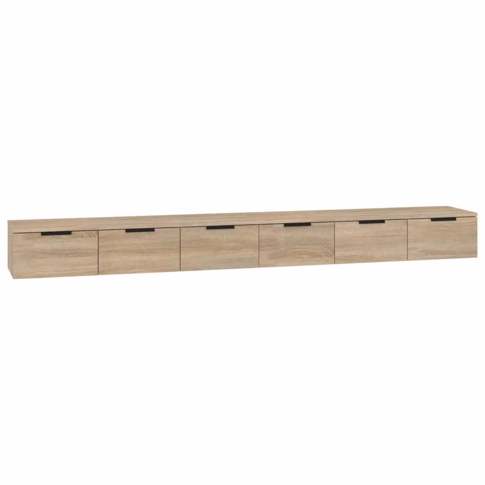 Berkfield Home Wall Mounted Cabinets, 2 Piece Set in Sonoma Oak, W/D/H: 102 x 30 x 20 cm – 2