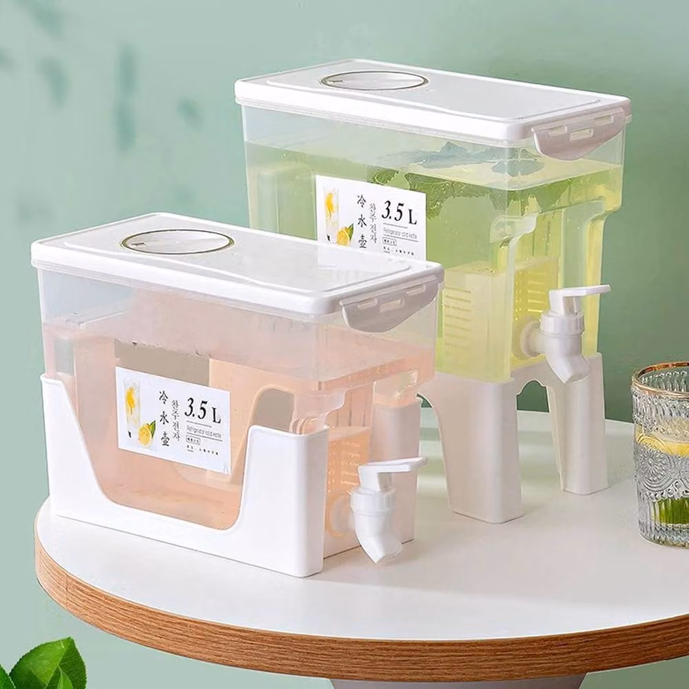 EONLION 3.5 l Drink Dispenser with Tap, White – 3