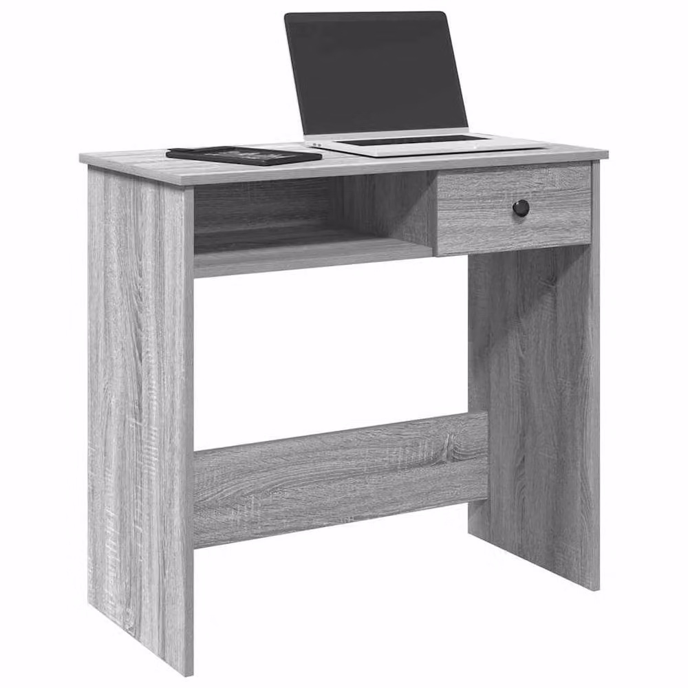 Berkfield Home Modern Grey Writing Desk, W/D/H: 80 x 40 x 75 cm – 2
