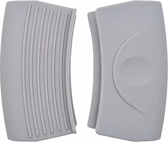 Havendro 2-Pack Silicone Pot Handle Covers in Grey, W: 7.5 cm, D: 4.5 cm