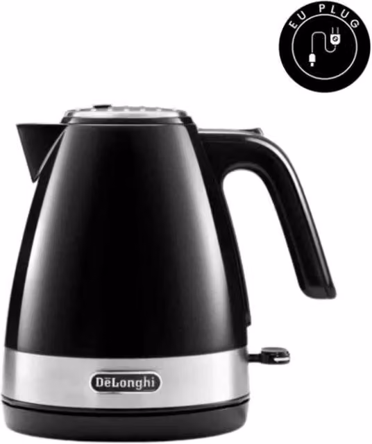 De'Longhi Active Line 2000W Kettle in Black with 1L Capacity – 1