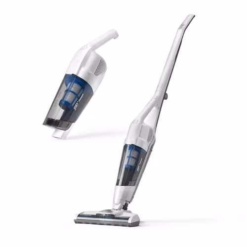 Vacmaster Joey Compact Cordless 2-in-1 Stick and Handheld Vacuum Cleaner, White