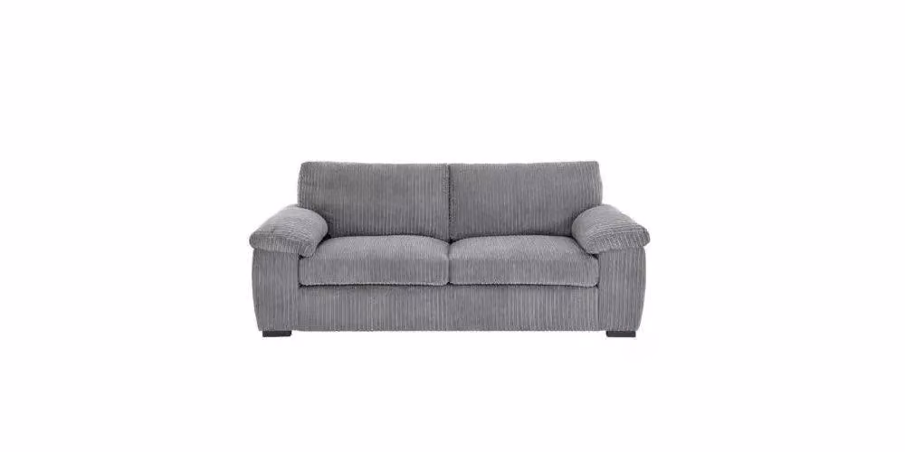 LUXURY LIFE Amalfi Collingdale Grey Jumbo Cord Fabric Sofa Set with 3-Seater and 2-Seater Sofas – 2