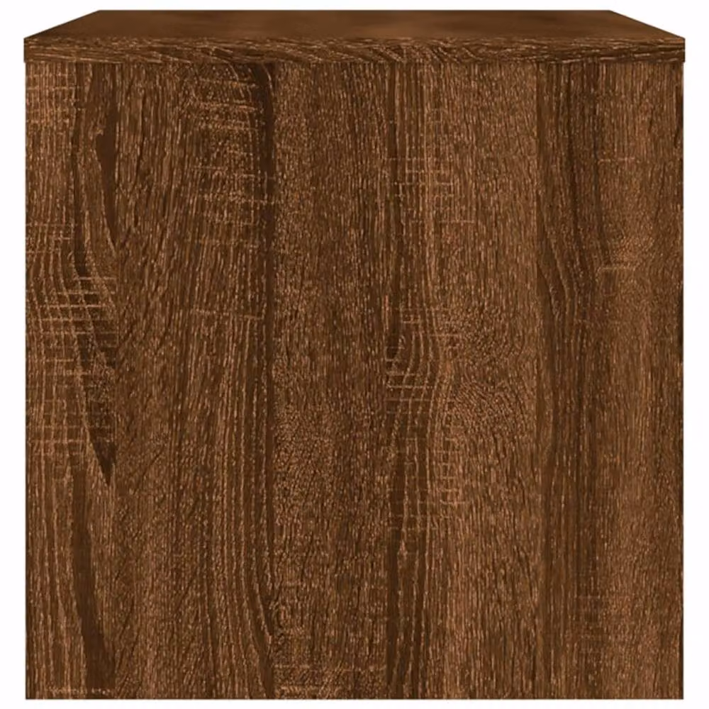 Berkfield Home TV Cabinet in Brown Oak, W/D/H: 80 x 40 x 40 cm – 4