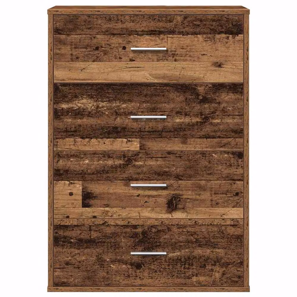 Berkfield Home Sideboard with Drawer in Brown Old Wood, W/D/H: 60 x 31 x 84 cm – 3